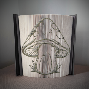 mushroom v8 book folding pattern preview - Cut & Fold