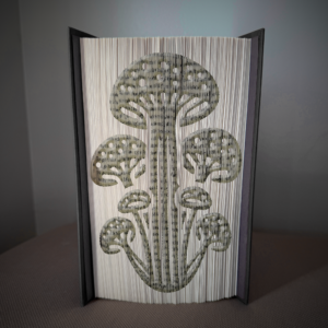 mushroom v9 book folding pattern preview - Cut & Fold