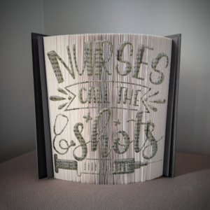 nurses call the shots book folding pattern preview - Cut & Fold