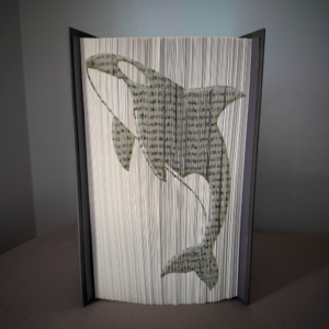 orca whale book folding pattern preview - Cut & Fold
