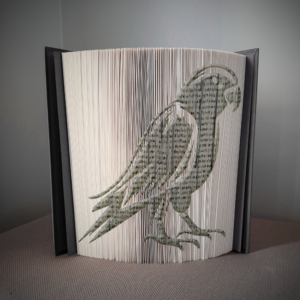 parrot book folding pattern preview - Cut & Fold