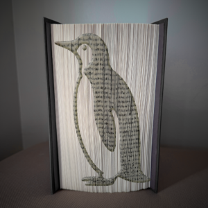 penguin book folding pattern preview - Cut & Fold