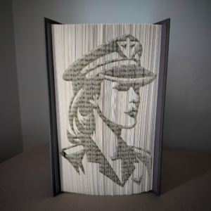 pilot woman book folding pattern preview - Cut & Fold