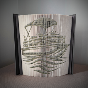 pontoon book folding pattern preview - Cut & Fold