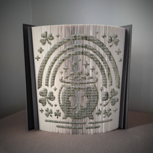 pot of gold rainbow book folding pattern preview - Cut & Fold