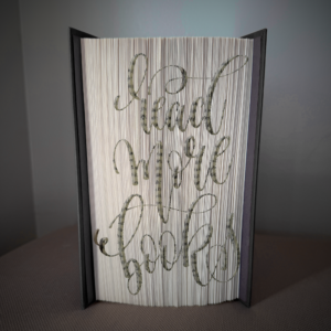 read more books script book folding pattern preview - Cut & Fold