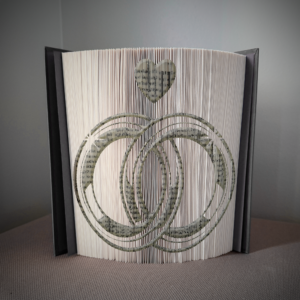rings heart v2 book folding pattern preview - Cut & Fold