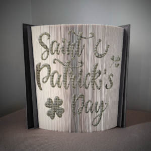 saint patricks day book folding pattern preview - Cut & Fold