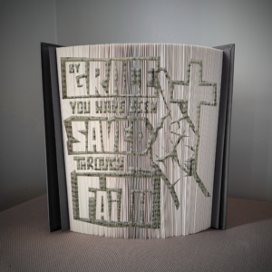 saved through faith book folding pattern preview - Cut & Fold