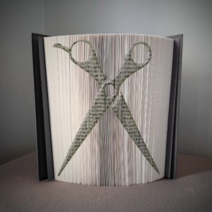 scissors book folding pattern preview - Cut & Fold
