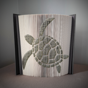 sea turtle v1 book folding pattern preview - Cut & Fold
