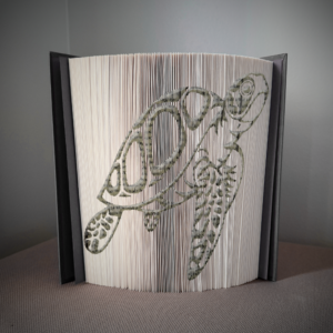 sea turtle v2 book folding pattern preview - Cut & Fold