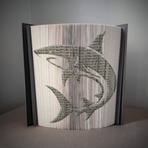 shark book folding pattern preview - Cut & Fold