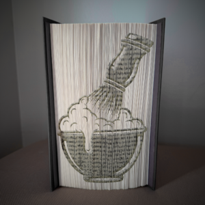 shaving cream book folding pattern preview - Cut & Fold