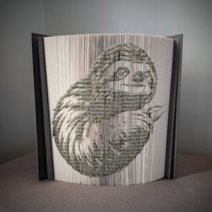 sloth v2 book folding pattern preview - Cut & Fold