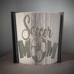soccer mom book folding pattern preview - Cut & Fold