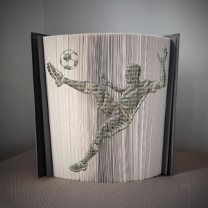 soccer player v2 book folding pattern preview - Cut & Fold