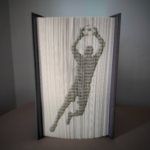 soccer player v5 book folding pattern preview - Cut & Fold