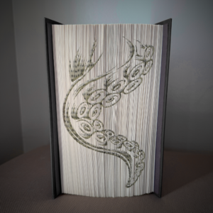 tentacle book folding pattern preview - Cut & Fold
