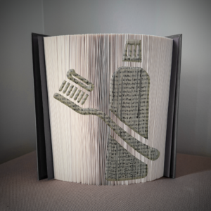 toothpaste book folding pattern preview - Cut & Fold