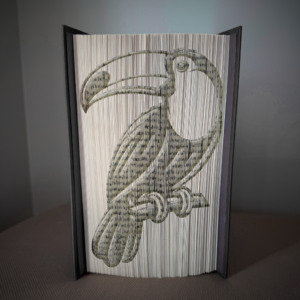 toucan book folding pattern preview - Cut & Fold