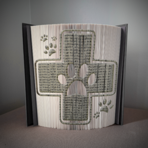 veterinarian v1 book folding pattern preview - Cut & Fold