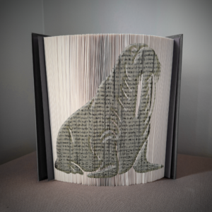 walrus book folding pattern preview - Cut & Fold