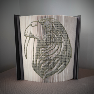 walrus face book folding pattern preview - Cut & Fold
