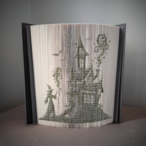 witch house book folding pattern preview - Cut & Fold