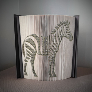zebra book folding pattern preview - Cut & Fold