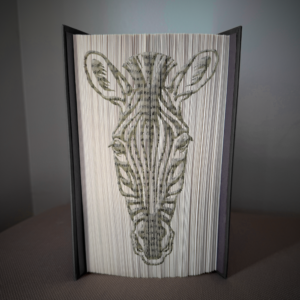 zebra face book folding pattern preview - Cut & Fold